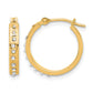 Diamond Fascination Diamond Dust/Accent Round Hoop Earrings - WBC