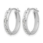Diamond Fascination Diamond Dust/Accent Round Hoop Earrings - WBC