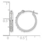 Diamond Fascination Diamond Dust/Accent Round Hoop Earrings - WBC