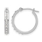 Diamond Fascination Diamond Dust/Accent Round Hoop Earrings - WBC