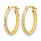 Diamond Fascination Diamond Dust/Accent Round Hoop Earrings - WBC