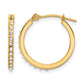 Diamond Fascination Diamond Dust/Accent Round Hoop Earrings - WBC
