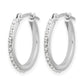 Diamond Fascination Diamond Dust/Accent Round Hoop Earrings - WBC