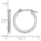Diamond Fascination Diamond Dust/Accent Round Hoop Earrings - WBC