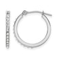 Diamond Fascination Diamond Dust/Accent Round Hoop Earrings - WBC
