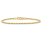 Semi Solid Diamond-cut Rope with Lobster Clasp Chain - WBC