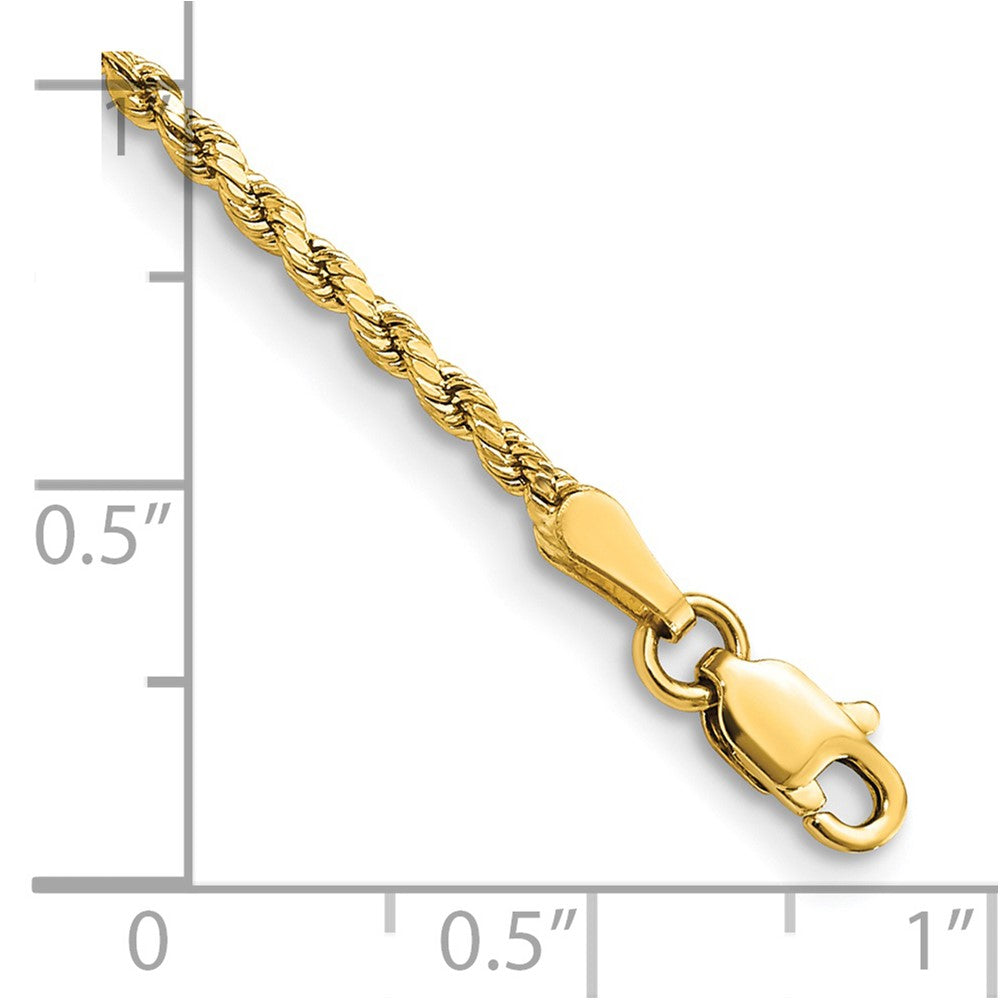 Semi Solid Diamond-cut Rope with Lobster Clasp Chain - WBC