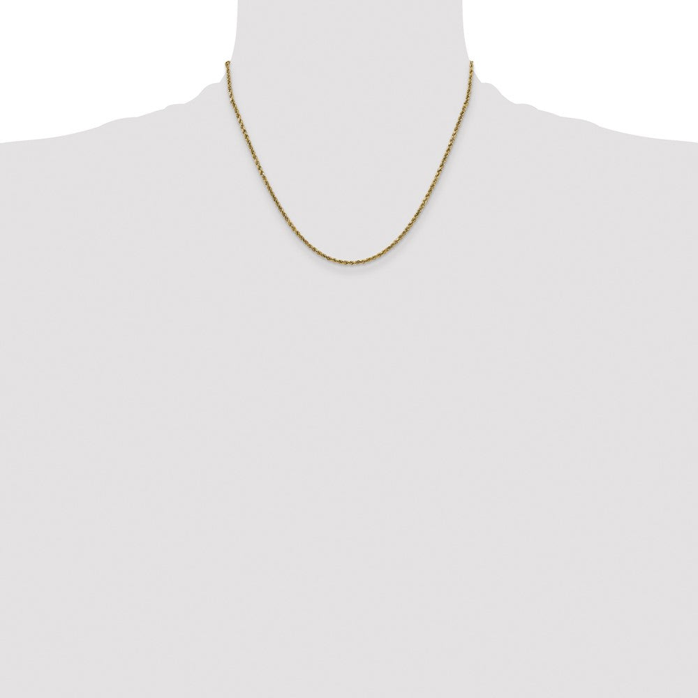 Semi Solid Diamond-cut Rope with Lobster Clasp Chain - WBC