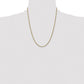 Semi Solid Diamond-cut Rope with Lobster Clasp Chain - WBC