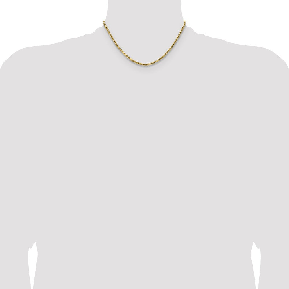 Semi Solid Diamond-cut Rope with Lobster Clasp Chain - WBC