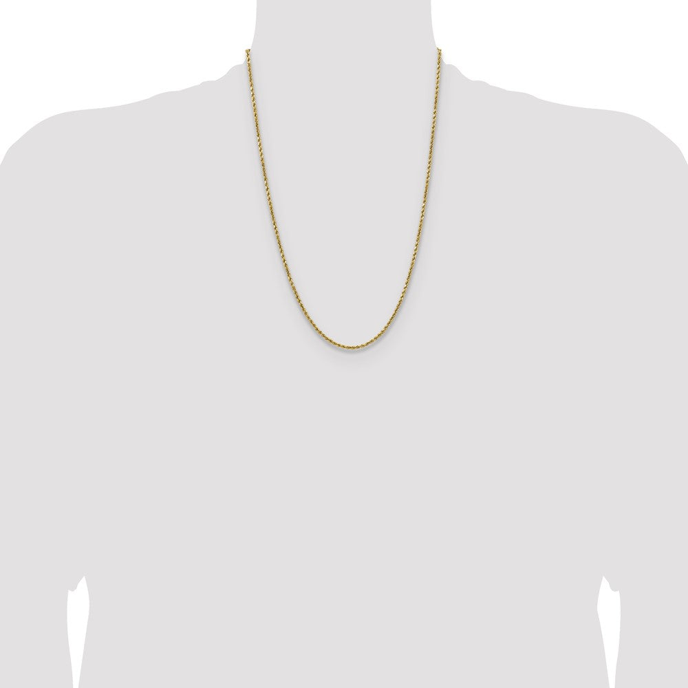 Semi Solid Diamond-cut Rope with Lobster Clasp Chain - WBC