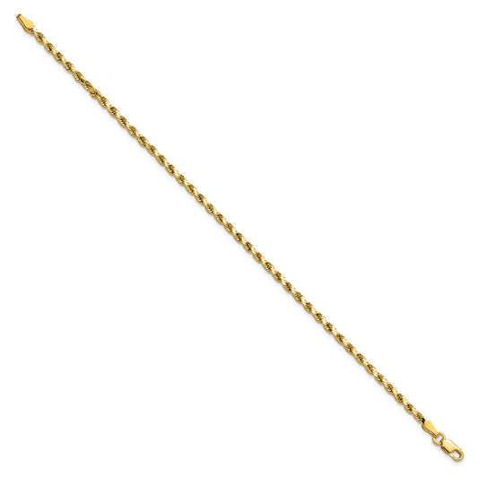 Semi Solid Diamond-cut Rope with Lobster Clasp Chain - WBC