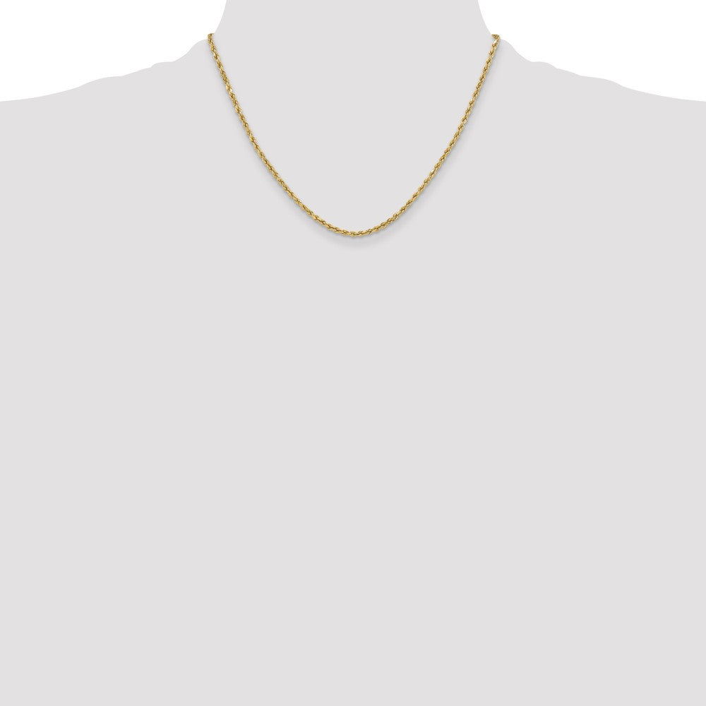 Semi Solid Diamond-cut Rope with Lobster Clasp Chain - WBC