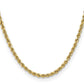 Semi Solid Diamond-cut Rope with Lobster Clasp Chain - WBC