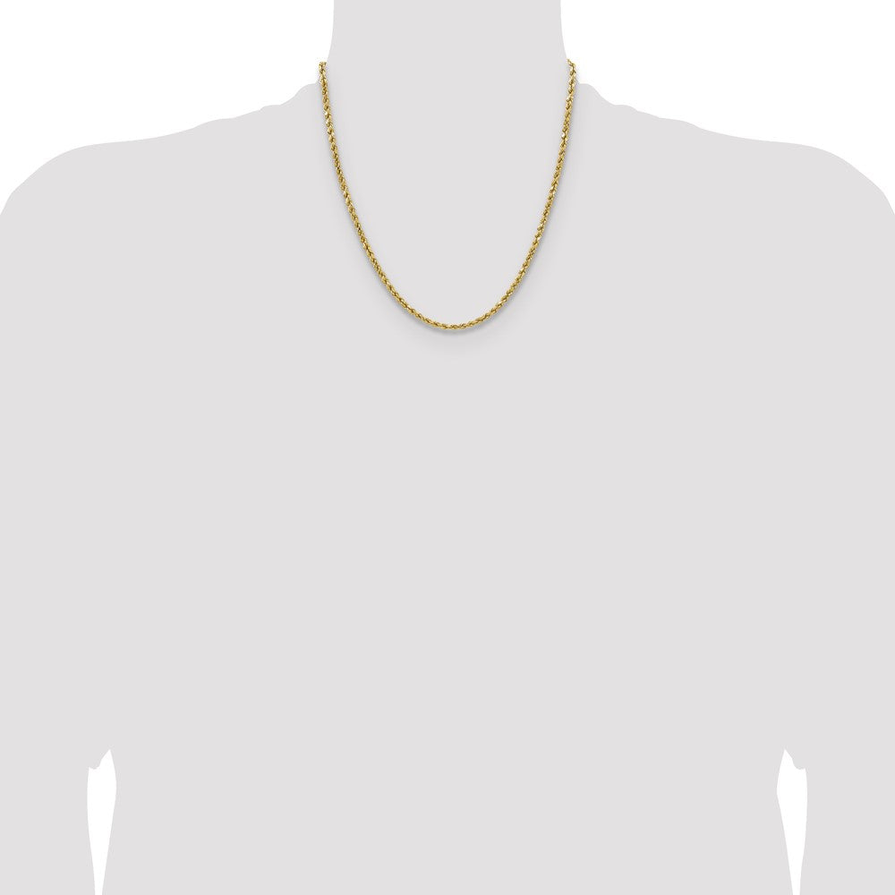 Semi Solid Diamond-cut Rope with Lobster Clasp Chain - WBC