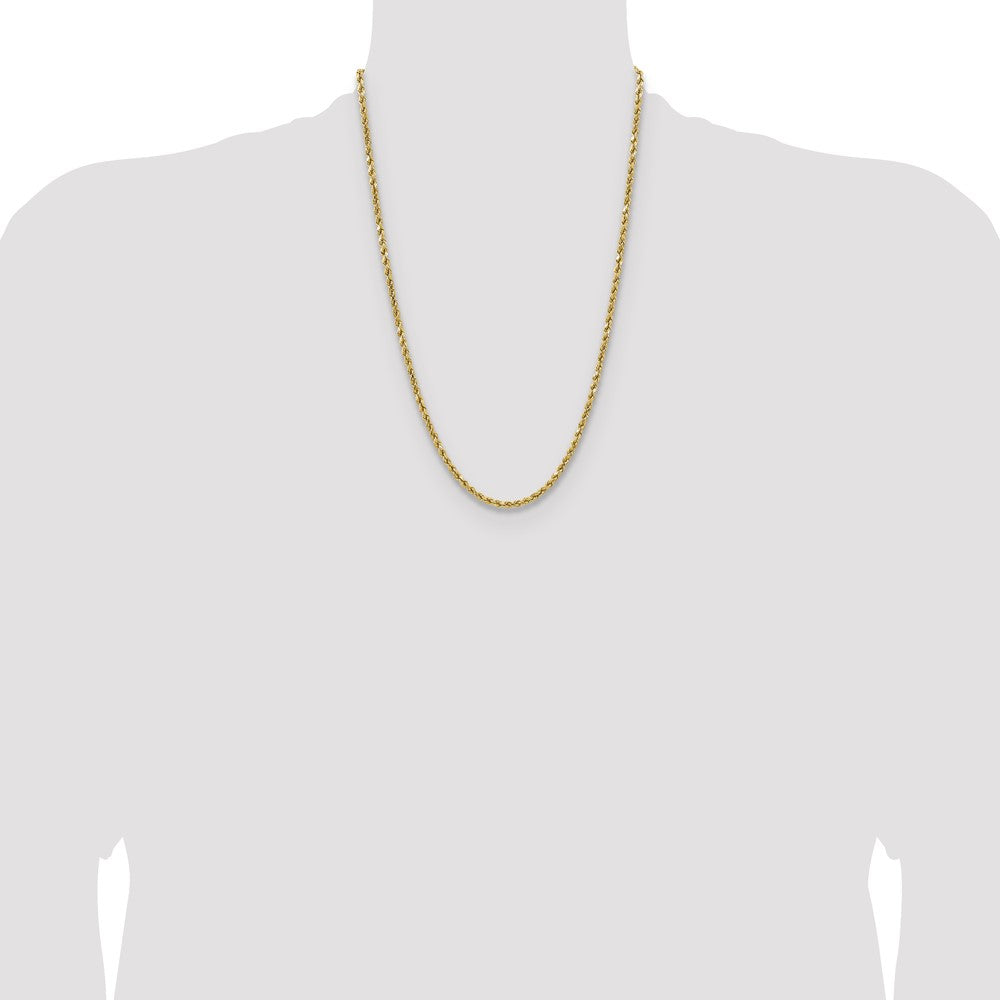 Semi Solid Diamond-cut Rope with Lobster Clasp Chain - WBC