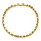 Semi Solid Diamond-cut Rope with Lobster Clasp Chain - WBC