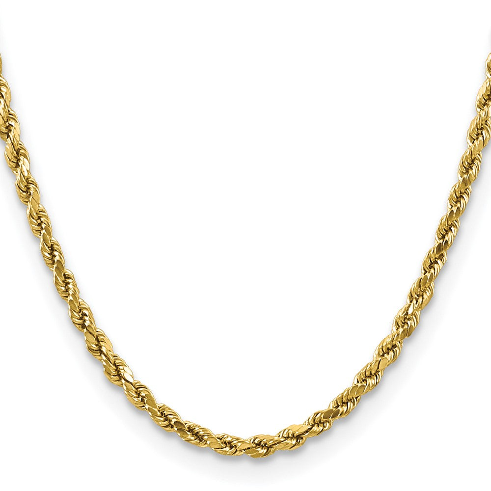 Semi Solid Diamond-cut Rope with Lobster Clasp Chain - WBC