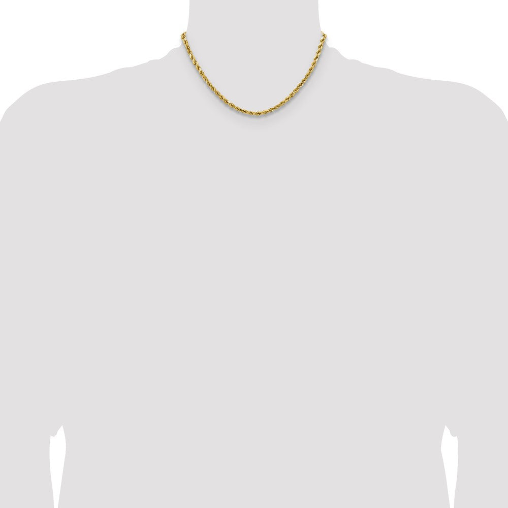 Semi Solid Diamond-cut Rope with Lobster Clasp Chain - WBC