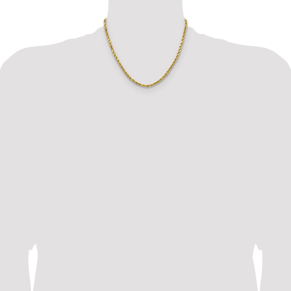 Semi Solid Diamond-cut Rope with Lobster Clasp Chain - WBC