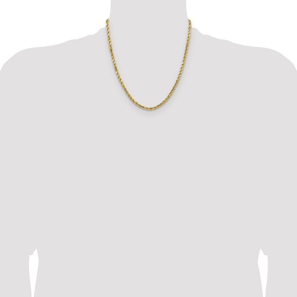 Semi Solid Diamond-cut Rope with Lobster Clasp Chain - WBC