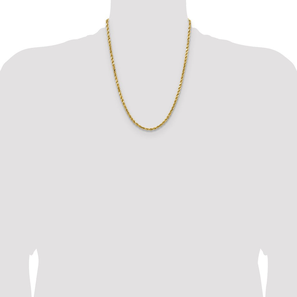 Semi Solid Diamond-cut Rope with Lobster Clasp Chain - WBC