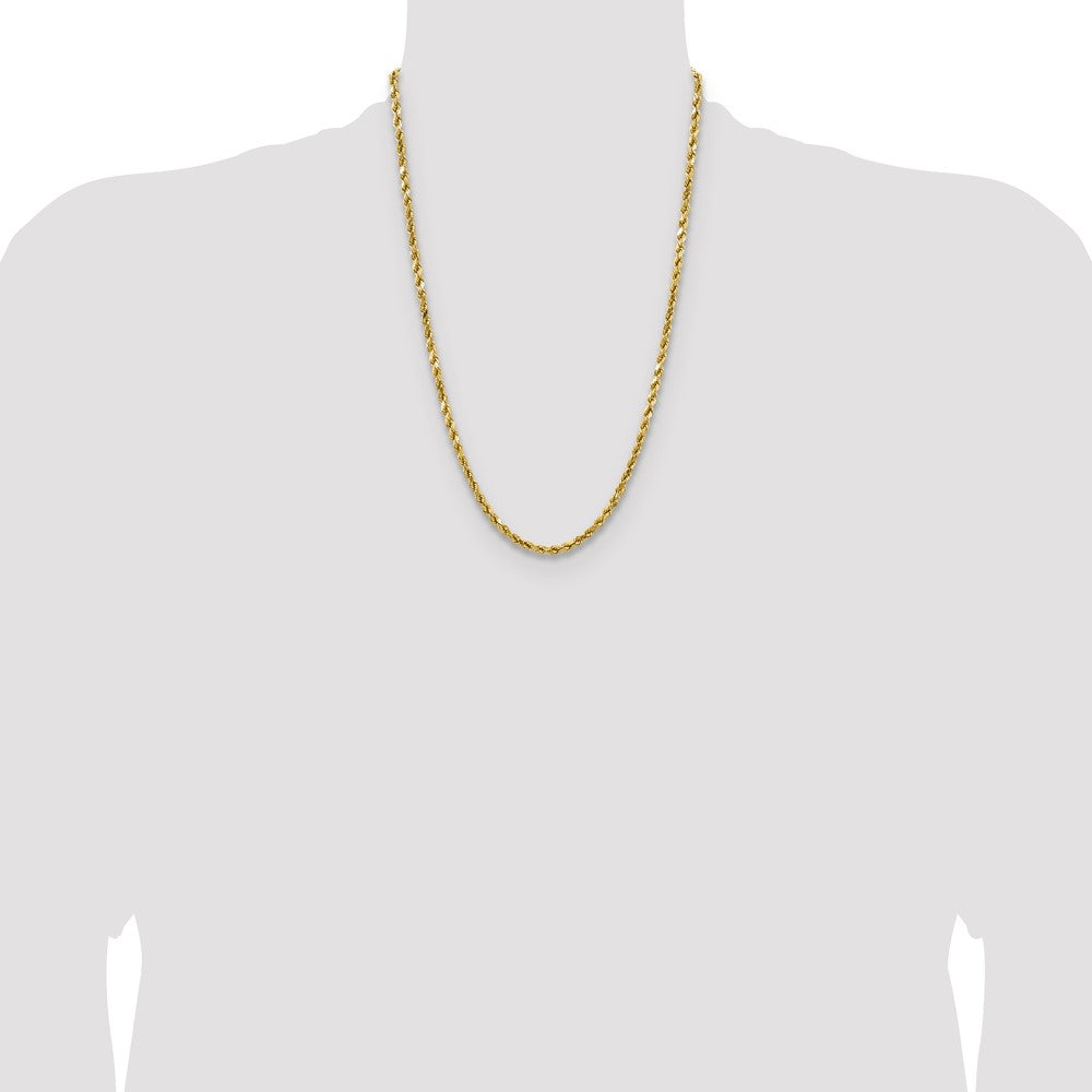Semi Solid Diamond-cut Rope with Lobster Clasp Chain - WBC