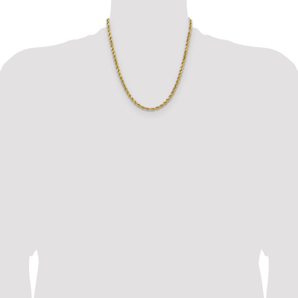 Semi Solid Diamond-cut Rope with Lobster Clasp Chain - WBC