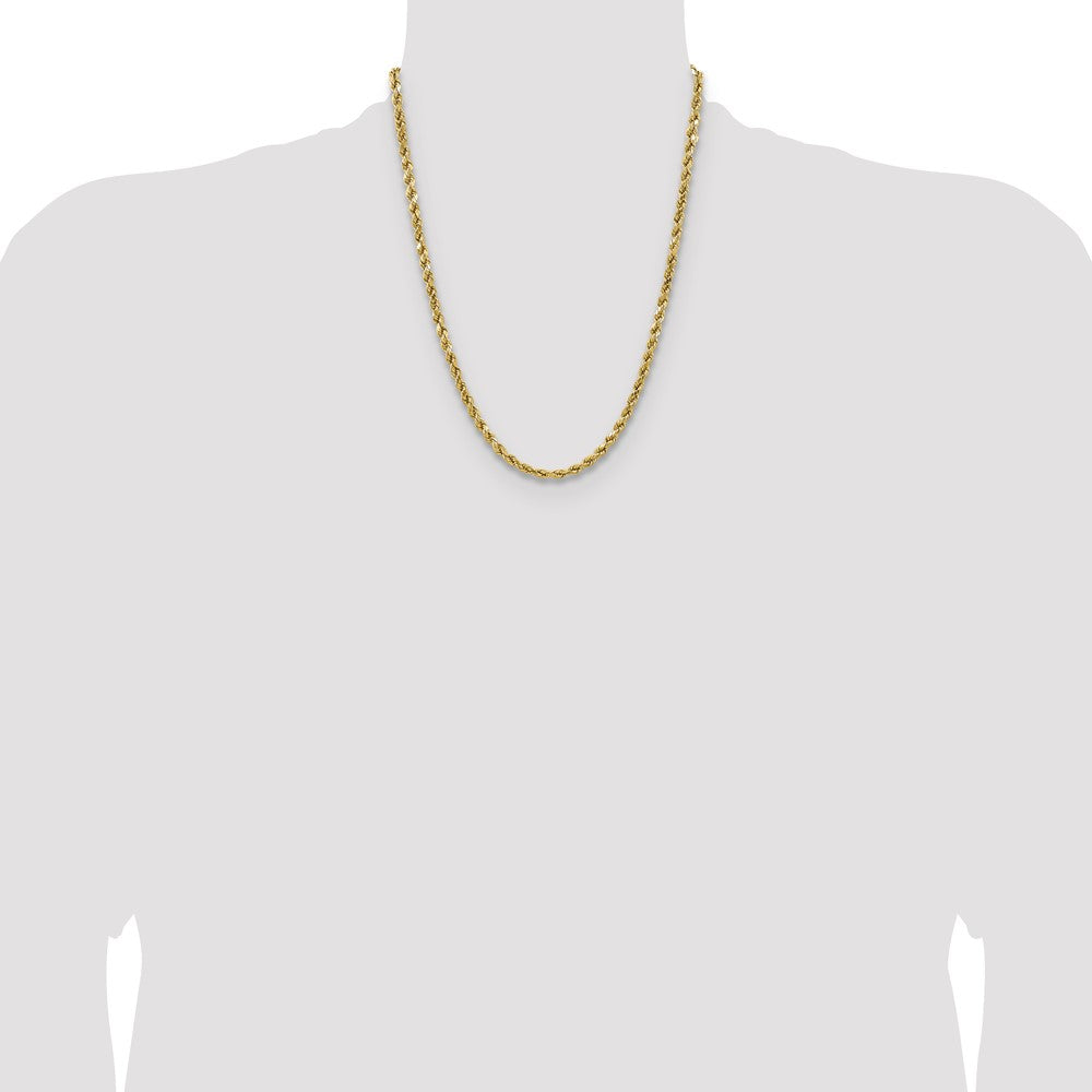Semi Solid Diamond-cut Rope with Lobster Clasp Chain - WBC
