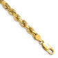 Semi Solid Diamond-cut Rope with Lobster Clasp Chain - WBC