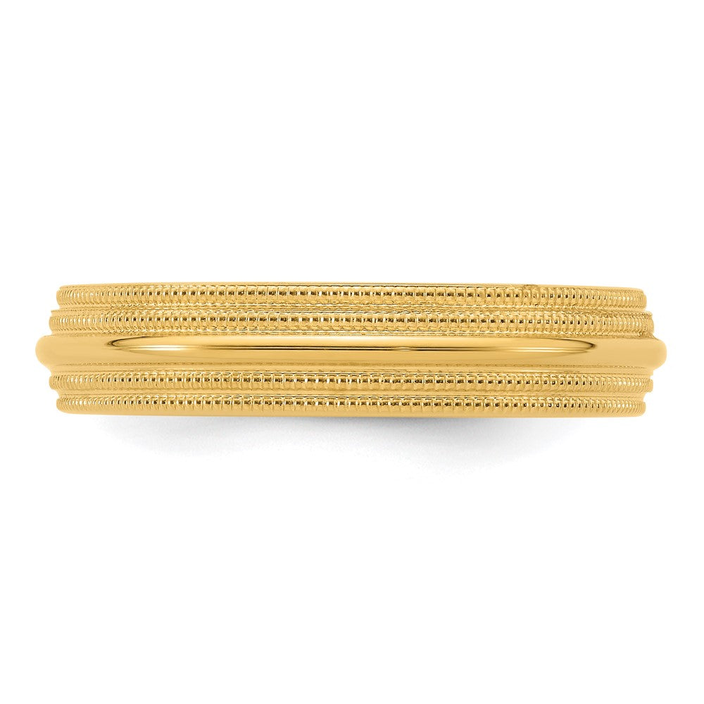 Double Milgrain Comfort Fit Wedding Band - WBC