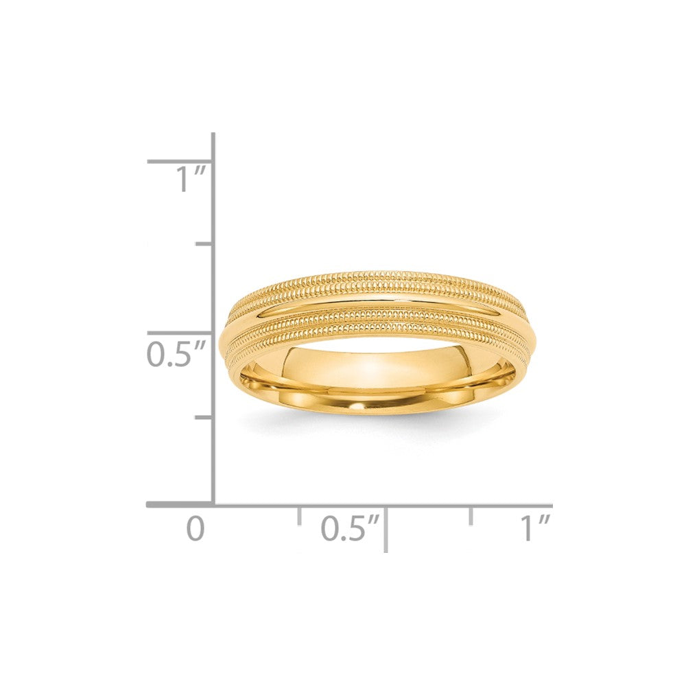 Double Milgrain Comfort Fit Wedding Band - WBC
