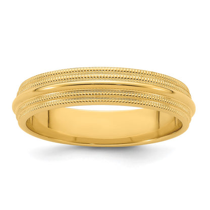 Double Milgrain Comfort Fit Wedding Band - WBC