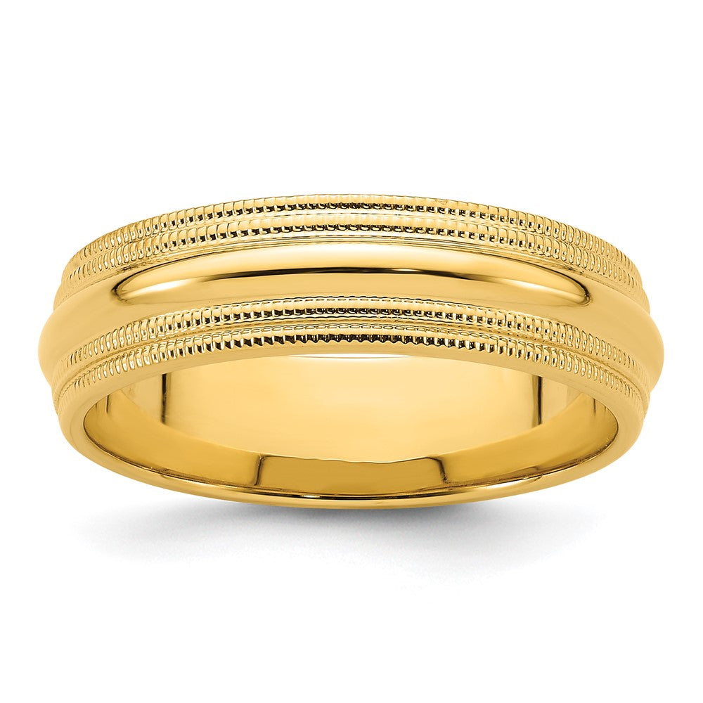 Double Milgrain Comfort Fit Wedding Band - WBC