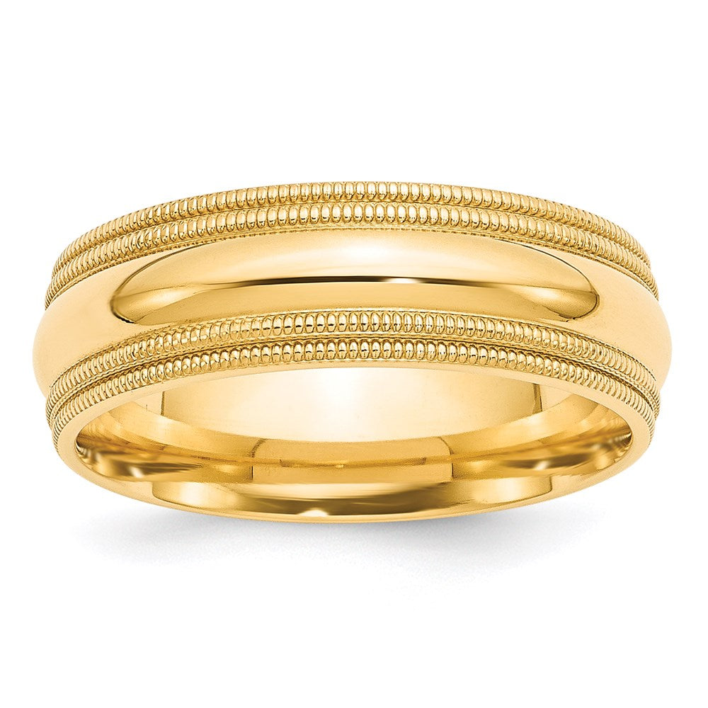 Double Milgrain Comfort Fit Wedding Band - WBC