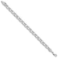 Hollow Diamond-cut Double Link Charm Bracelet - WBC