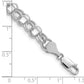 Hollow Diamond-cut Double Link Charm Bracelet - WBC