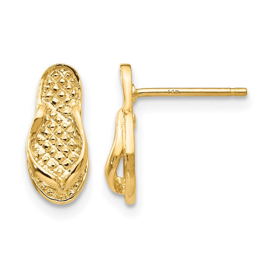 Polished Flip-Flop Post Earrings - WBC