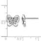 1/6 carat Diamond Butterfly Post Earrings - WBC