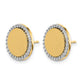 1/3 carat Diamond Fancy Circle Post Earrings - WBC