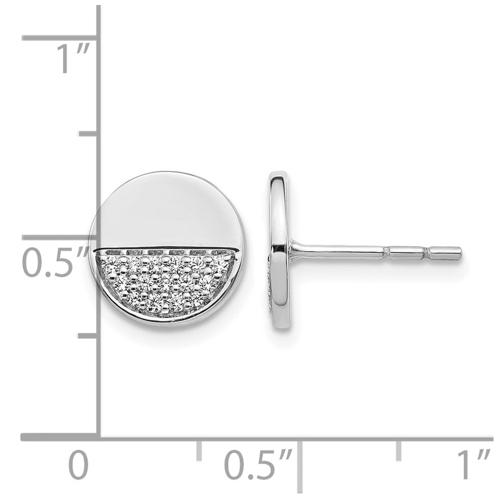 1/5 carat Diamond Fancy Circle Post Earrings - WBC