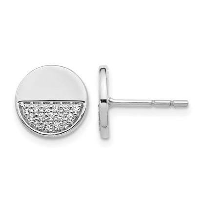 1/5 carat Diamond Fancy Circle Post Earrings - WBC