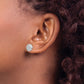 Diamond Fleur de Lis Post Earrings - WBC