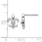 Diamond Fleur de Lis Post Earrings - WBC
