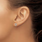Diamond Initial D Post Earrings - WBC