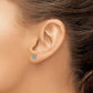 Diamond Initial H Post Earrings - WBC
