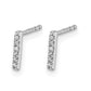 Diamond Initial I Post Earrings - WBC