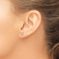 Diamond Initial J Post Earrings - WBC