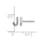 Diamond Initial J Post Earrings - WBC
