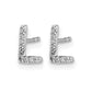 Diamond Initial L Post Earrings - WBC